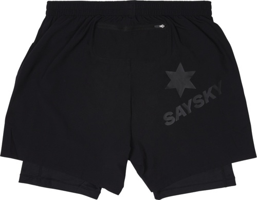 Saysky-Saysky Pace 2 in 1 Shorts 5" Black-1