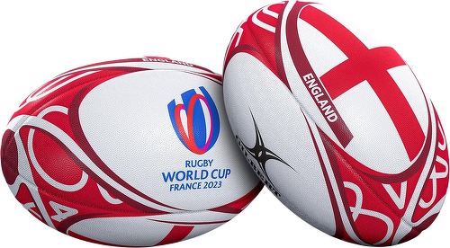 GILBERT-Ballon Gilbert Coupe du Monde Rugby 2023 Angleterre T.5 Blanc/Rouge-1