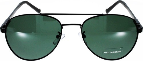 Ad Sol-Lunettes de soleil AD SOL 208060C4 métal noir verre vert polarisé-1