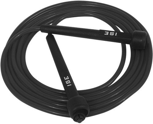 ISE-ISE Corde à Sauter Facilement réglable 3 m câble -Entrainement Fitness (Boxe, Musculation, Gym) SY-JP1001BK-image-1