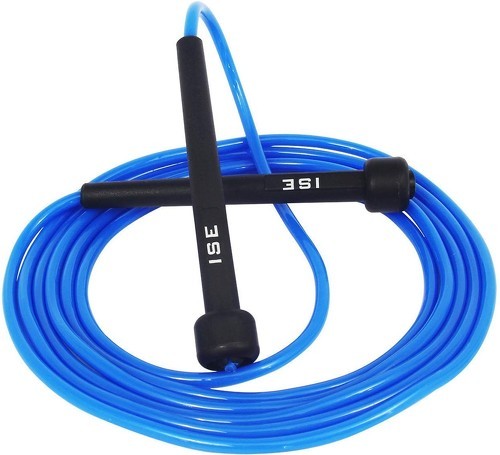 ISE-ISE Corde à Sauter Facilement réglable 3 m câble -Entrainement fitness (boxe, musculation, gym) SY-JP1001BL-image-1