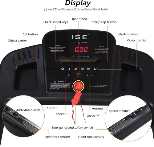 ISE-ISE SY-T2802 - Tapis de Course-4