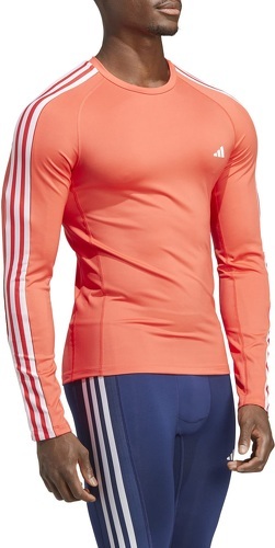 adidas Performance-T-shirt à manches longues Techfit 3-Stripes Training-2