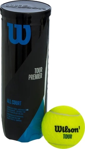 WILSON-Tube de 3 balles de tennis Wilson Tour Premmier All CT-image-1
