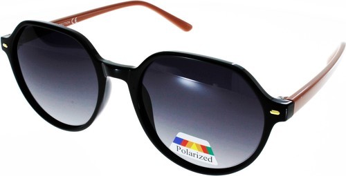 Ad Sol-Lunettes de soleil AD SOL 201447 noir branche marron verre gris polarisé-0