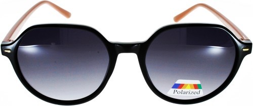 Ad Sol-Lunettes de soleil AD SOL 201447 noir branche marron verre gris polarisé-1