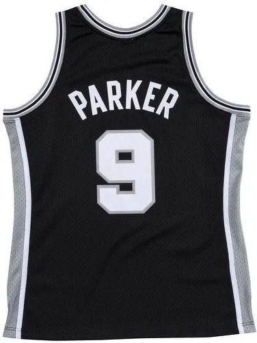 Mitchell & Ness-Maillot Rétro San Antonio Spurs Parker 2001/2002 Noir-1