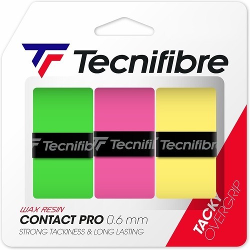 TECNIFIBRE-PACK 3 OVERGRIP TECNIFIBRE CONTACT PRO MULTICOULEUR-image-1