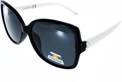 Ad Sol-Lunettes de soleil AD SOL 201463 noir branches blanches avec verre polarisé-0