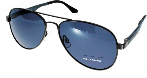 Ad Sol-Lunettes de soleil AD SOL 208051 métal noir verre gris polarisé-0