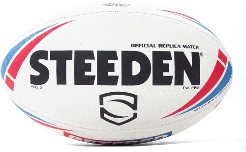 Steeden-Steeden Betfred Super League 2021 Replica Official Rugby League Ball White-0