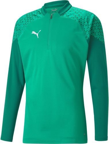 PUMA-Haut d'entraînement Puma teamCUP Training 1/4 Zip vert-0