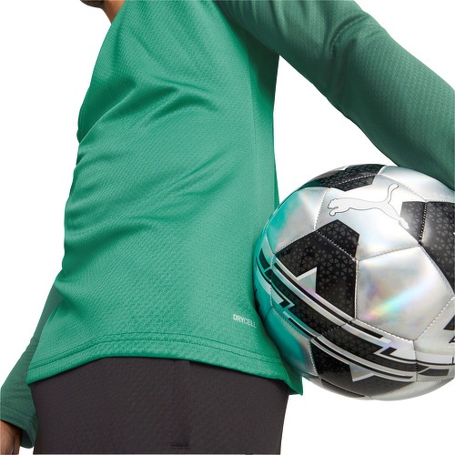 PUMA-Haut d'entraînement Puma teamCUP Training 1/4 Zip vert-1