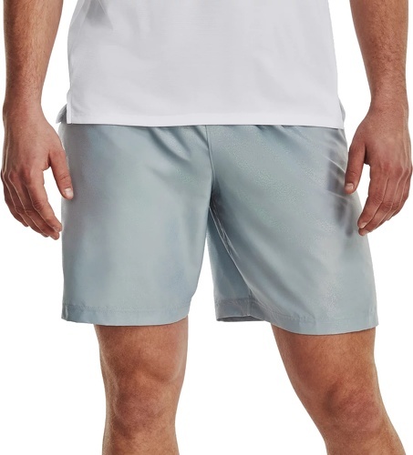 UNDER ARMOUR-Short Under Armour Woven Emboss bleu ciel-0