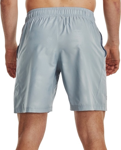 UNDER ARMOUR-Short Under Armour Woven Emboss bleu ciel-1