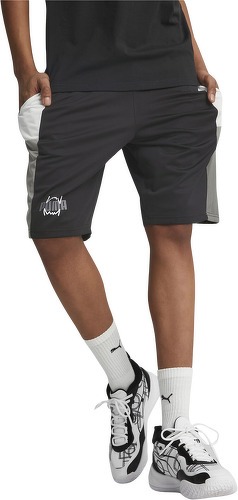 PUMA-Short Basket Gris/Noir Homme Puma Gove 848944-1