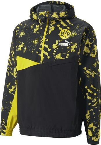 PUMA-Dortmund Sweat Noir/Jaune Homme foot Puma 2022/23-image-1
