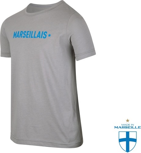 MIM-T-shirt OM Marseillais Gris Junior-0