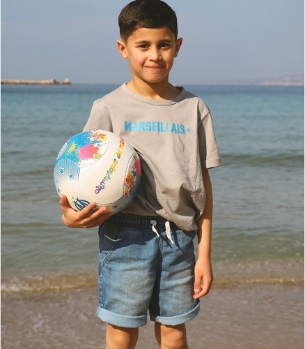 MIM-T-shirt OM Marseillais Gris Junior-1