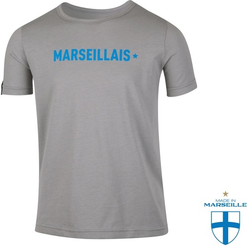 MIM-T-shirt OM Marseillais Gris Junior-3