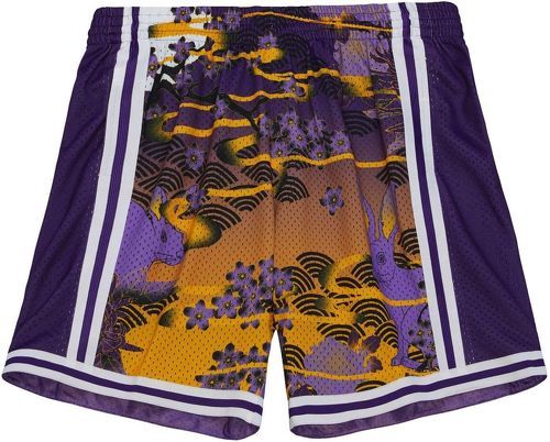 Mitchell & Ness-M&N NBA ASIAN Swing 5.0 Los Angeles Lakers Shorts-0