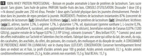 Scitec Nutrition-100% Whey Professional (920g) [VANILLE FRUITS ROUGES]-2