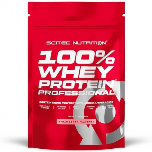Scitec Nutrition-100% Whey Professional (500g) [FRAISE]-0