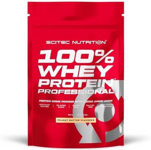 Scitec Nutrition-100% Whey Professional (500g) [PEANUT BUTTER]-0