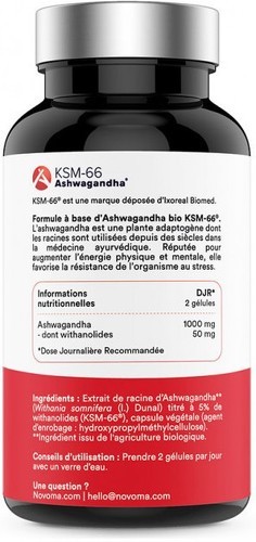 Nutrivita-Ashwagandha Bio KSM-66® (60 caps)| Stress|Nutrivita-1