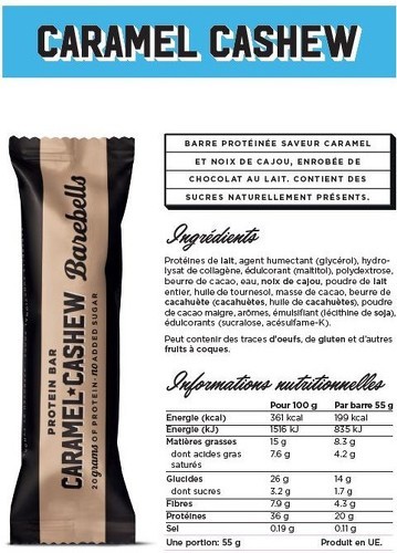 Barebells-Barebells barre protéinée (55g)|Caramel Cashew| Barres protéinées|Barebells-1