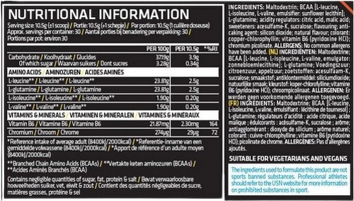 USN-BCAA 12:1:1 (315g) [POMME]-1