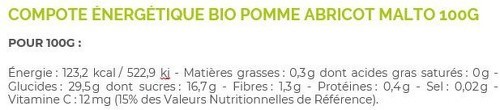 Atlet Nutrition-Compote Energetique Atlet Abricot Pomme - Barres énergétiques-2