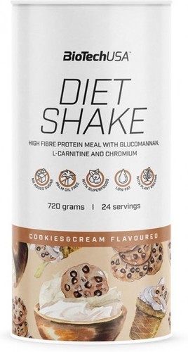 Biotech USA-Diet shake (720g) [COOKIES & CREAM]-0