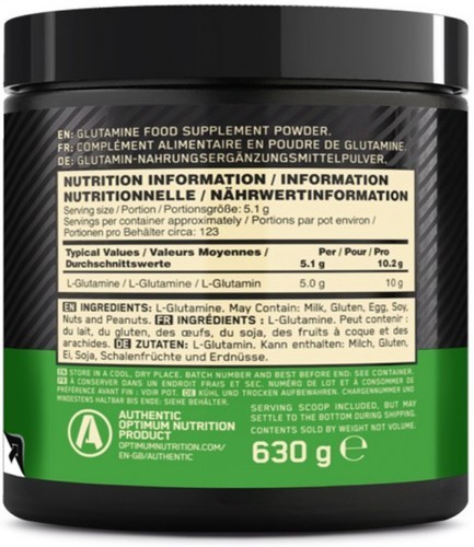Optimum Nutrition-Glutamine Powder (630g)-1