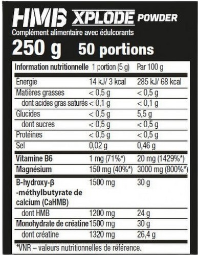 Olimp Sport Nutrition-HMB Xplode Powder (250g) [ORANGE]-1