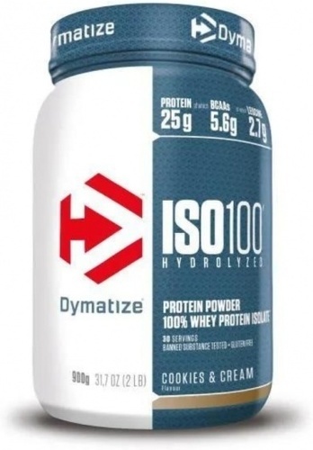 Dymatize-ISO 100 Hydrolyzed (900g) [COOKIES & CREAM]-0