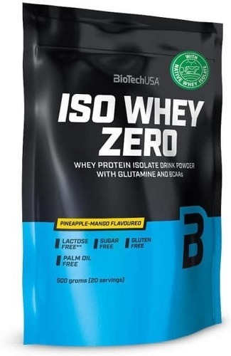 Biotech USA-Iso Whey Zero (500g) [ANANAS MANGUE]-0