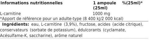 Powerbar-Powerbar Unité Flacon De Saveur Neutre L-carnitineliquid 25g 1-1