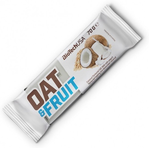 Biotech USA-OAT BAR (70g) | Coco yaourt | Barres protéinées-0