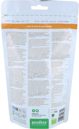 PURASANA-Poudre de Curcuma (200g) [CURCUMA]-1