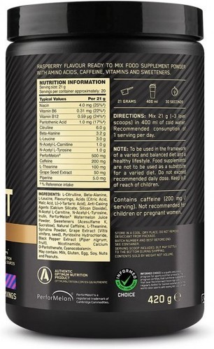 Optimum Nutrition-Pre-workout advanced (420g) | Blue Raspberry | PreWorkout-2