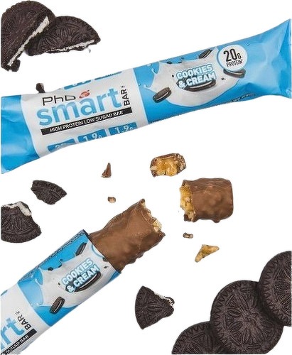 PHD-SMART BAR (64g)|Cookies et Cream| Barres protéinées|PHD-1