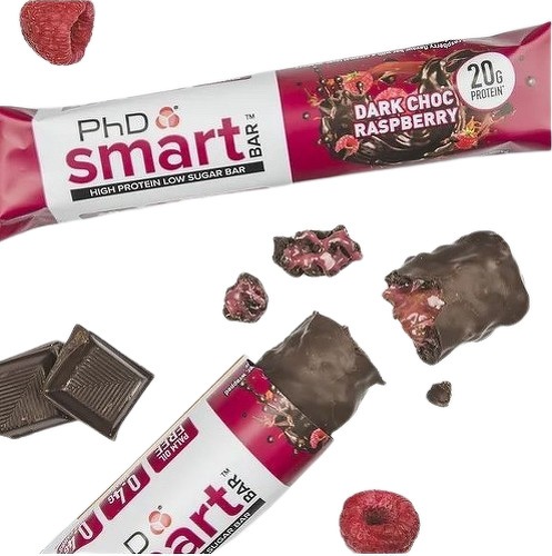 PHD-SMART BAR (64g)|Dark Choc Framboise| Barres protéinées|PHD-1
