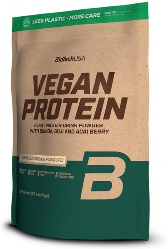 Biotech USA-Vegan Protein (500g) [VANILLE COOKIE]-0