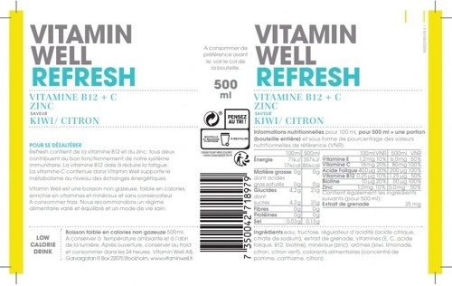 Vitamin Well-Vitamin well refresh (500ml)| Boissons énergétiques|Vitamin Well-1