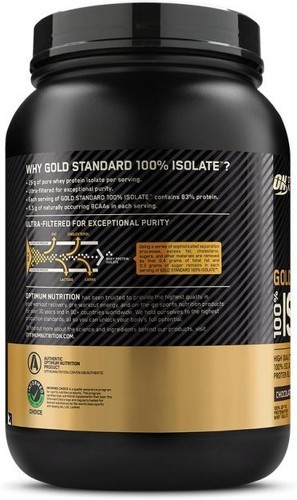Optimum Nutrition-100% Isolate Gold Standard (930g) [CHOCOLAT]-2
