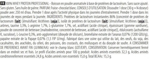 Scitec Nutrition-100% Whey Professional (2,35Kg) [FRAISE CHOCOLAT BLANC]-1