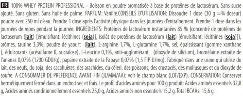 Scitec Nutrition-100% Whey Professional (920g) [VANILLE]-2
