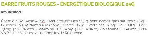 ATLET-Bio Fruits rouges (25g) - Barre énergétique-1