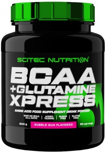 Scitec Nutrition-BCAA + Glutamine Xpress (600g) [BUBBLE GUM]-0